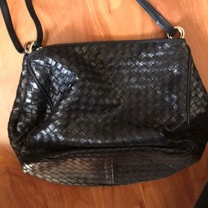 Siso black bag with cross patching